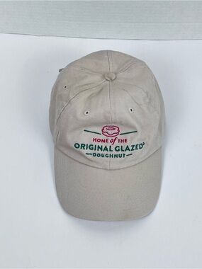 Krispy Kreme Doughnuts 100% Cotton Unisex Adjustable Strap Back Baseball Cap OS